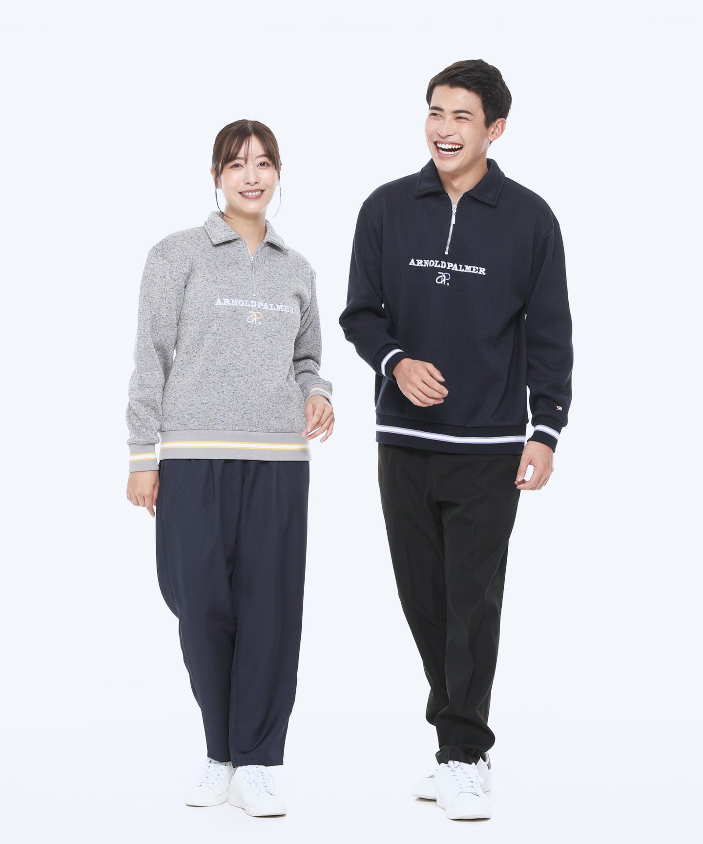 Arnold Palmer バルキー裏起毛シェア衿付きプルオーバー